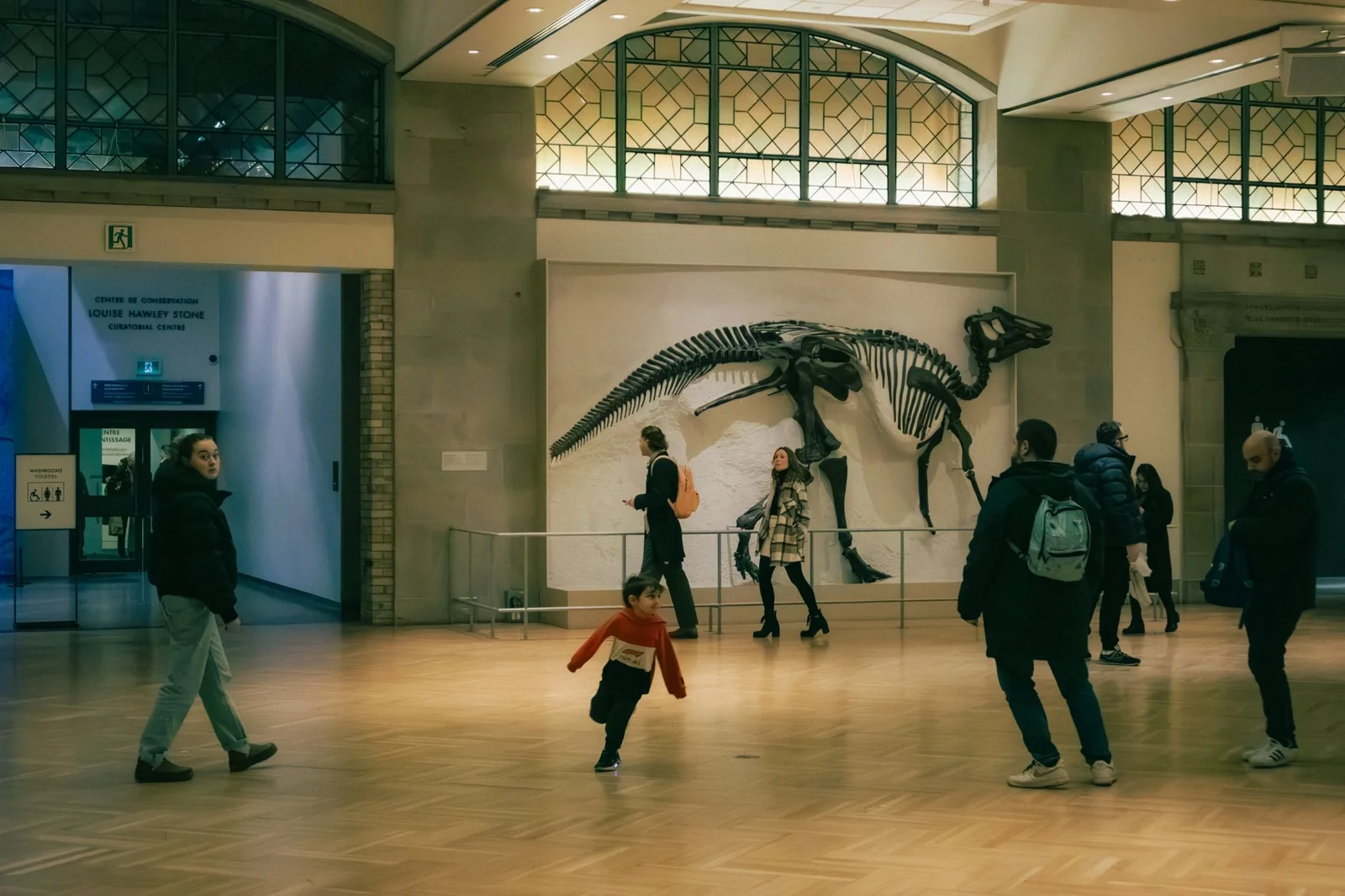 Children looking at a museum exhibit